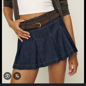 ISO Reformation Denim Skort